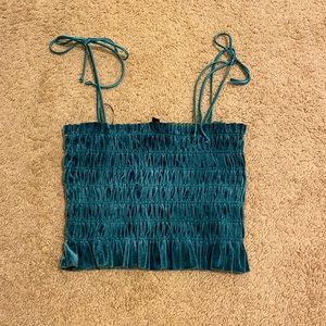 UO velvet crop top